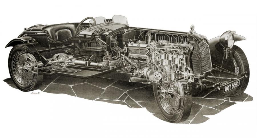 Схема Alfa Romeo 8C 2300 Monza 1931 года  (фото 19 из 27)